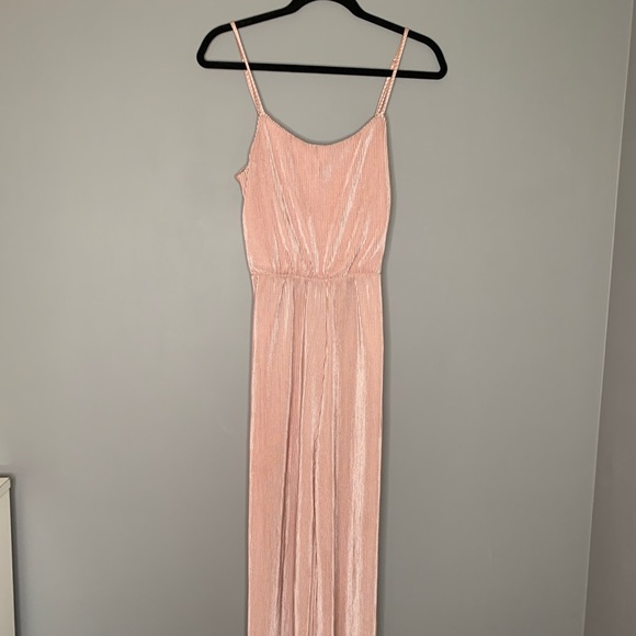 Pink Satin Jumpsuit - Picture 3 of 3